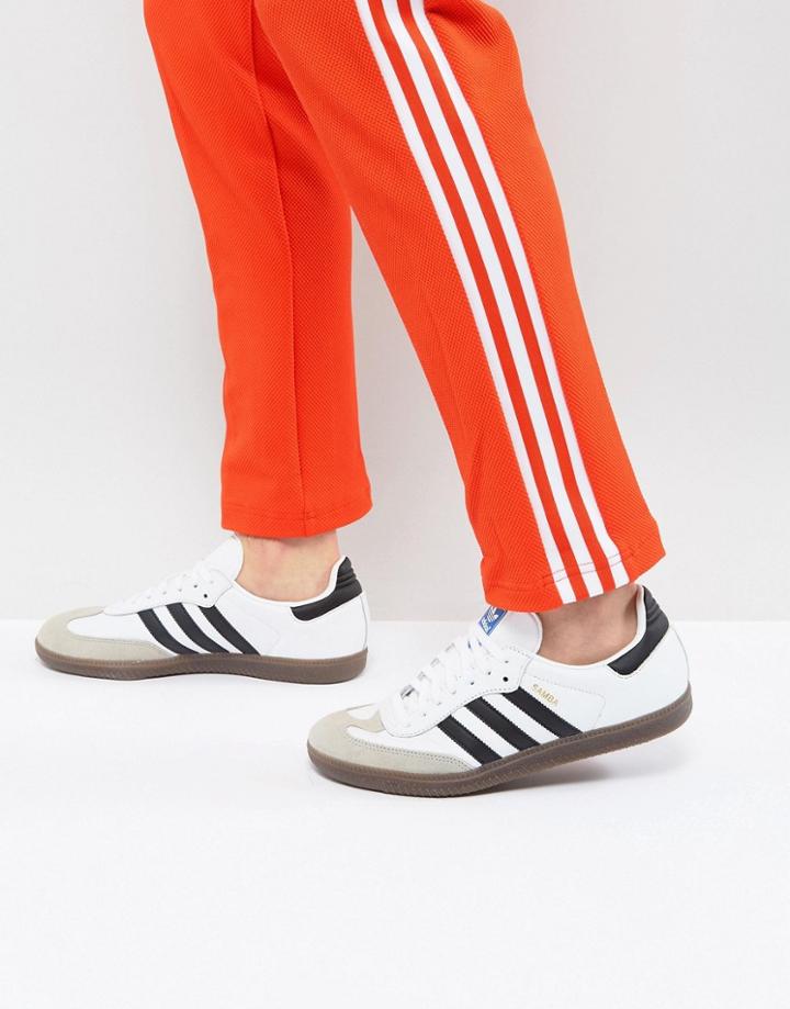 Adidas Originals Samba Sneakers In White Bz0057 - White