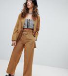 Sacred Hawk High Waisted Pants With Belt - Beige