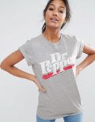 Asos T-shirt With Dr Pepper Print - Gray