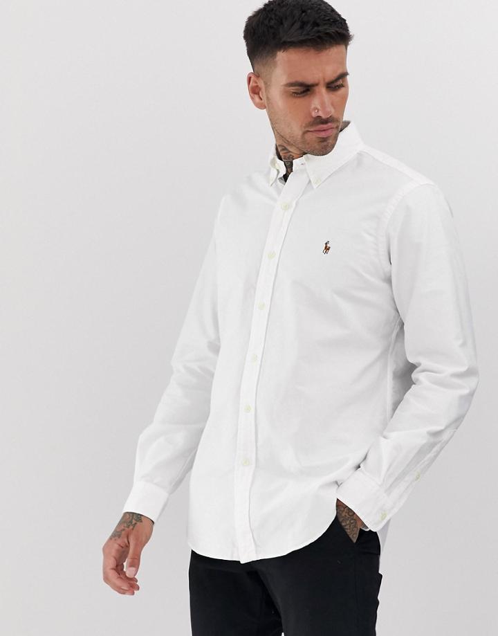Polo Ralph Lauren Regular Fit Oxford Shirt In White