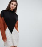 Y.a.s Tall Oversize Color Block Knitted Sweater - Multi