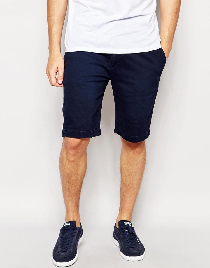 Pepe Jeans Mcqueen Dark Blue Turn Up Short - 595