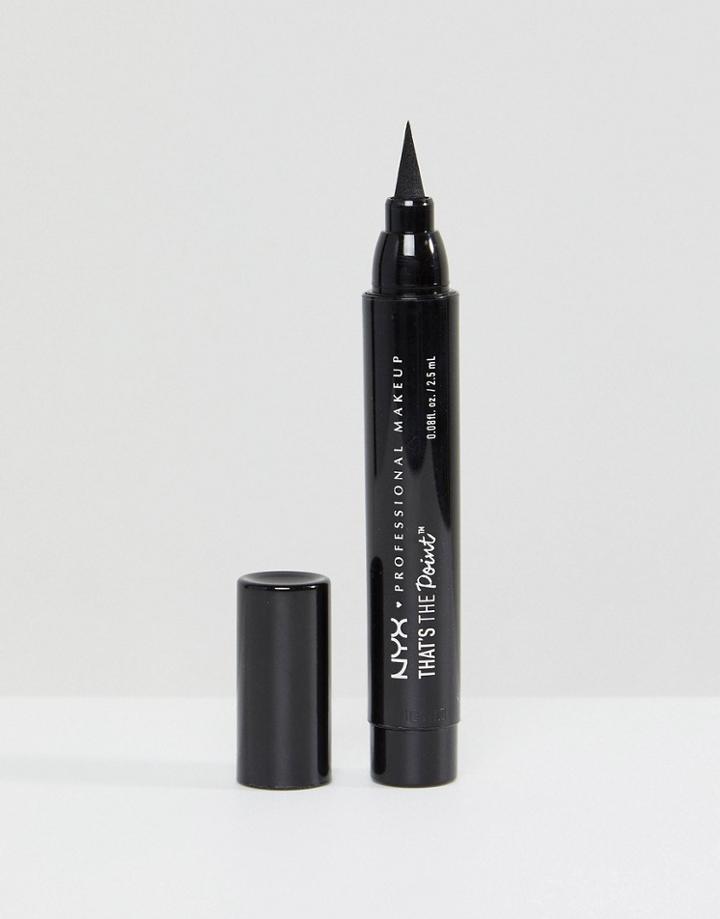 Nyx Professional Makeup That's The Point Eyeliner - Put A Wing On It - Black