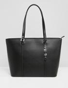 Valentino By Mario Valentino Structured Tote Bag In Black - Black