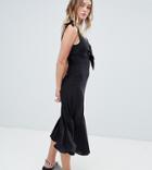 Monki Cut Out Midi Dress - Black
