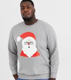 Jack & Jones Plus Holidays Santa Sweatshirt