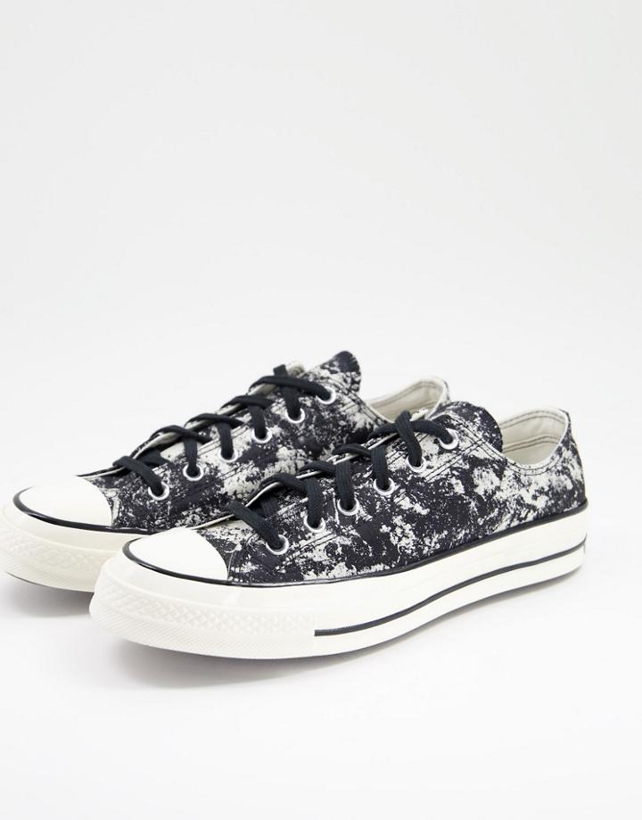 Converse Chuck 70 Ox Surface Fusion Jacquard Sneakers In Black