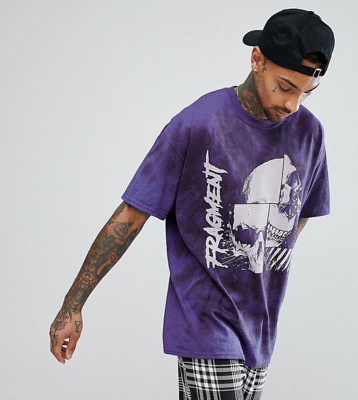 Reclaimed Vintage Inspired Short Sleeve T-shirt With Graphic Print - Purple