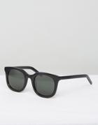 Han Kjobenhavn Square Sunglasses Ace Black - Black