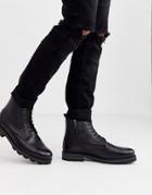 Ben Sherman Lace Up Boot In Black