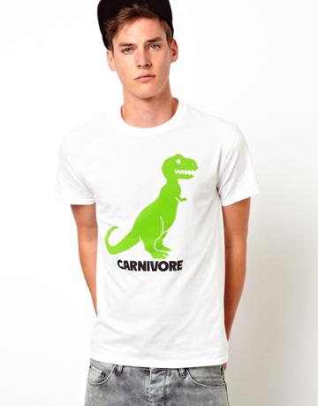 Goodie Two Sleeves T-shirt Carnivore - White