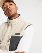 Columbia Mountainside Vest In Beige-white