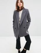 Asos Formal Peacoat - Gray