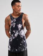 Religion Tank With All Over Graphic Ice Cube Print - Black