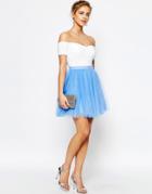Little Mistress Mini Tulle Skirt - Powder Blue