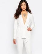 Y.a.s Nellie Tailored Jacket With D-ring - Bright White