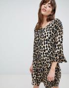 B.young Leopard Print Shift Dress