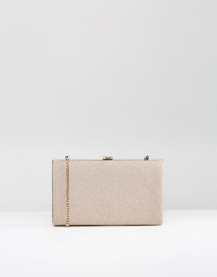 Carvela Large Rectangular Box Clutch In Gold - Gold