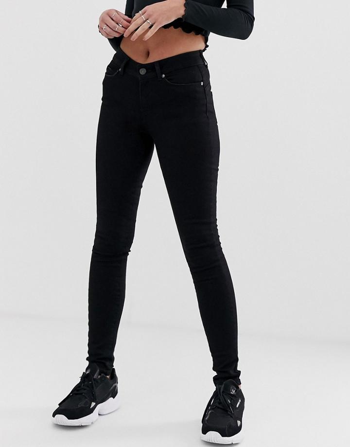 Noisy May Push Up Skinny Jeans - Black