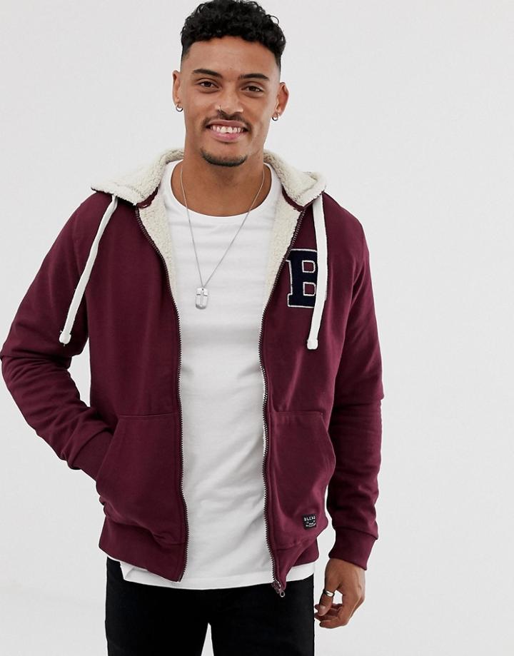 Blend Fleece Lined Hoodie - Red