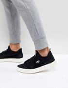 Puma Breaker Knit Sunfaded Sneakers In Black 36534501 - Black