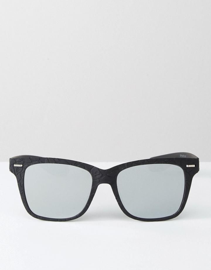 7x Square Sunglasses In Black - Black