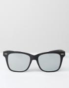 7x Square Sunglasses In Black - Black