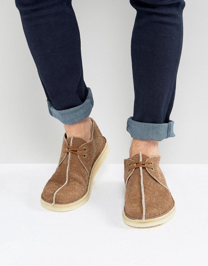 Clarks Original Suede Desert Shoes In Brown - Brown