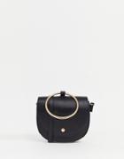 New Look Ring Detail Bag In Black - Black