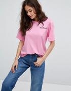 Only Embroidered T-shirt - Pink