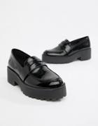 Monki Chunky Loafer In Black - Black