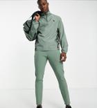 South Beach Man Slim Fit Sweatpants In Khaki-green
