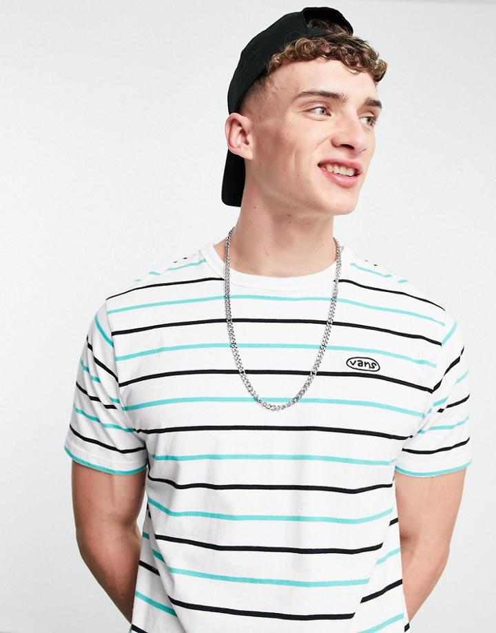 Vans Color Multiplier Stripe T-shirt In White