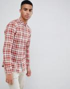 Farah Mcintyre Check Shirt In Red - Red