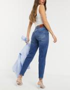 Only Veneda Mom Jeans In Blue