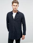 Diesel S-filty Tally Longline Shirt - Black