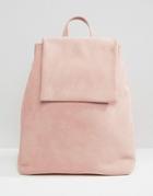 Boopacks Boo Backpack In Pink Suede - Rose