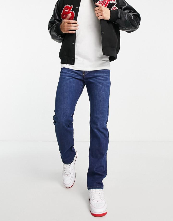 Diesel D-mihtry Straight Leg Jeans In Mid Wash-blue