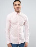 11 Degrees Skinny Fit Shirt In Pink - Pink