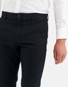 Selected Homme Slim Fit Brushed Wool Pants In Black