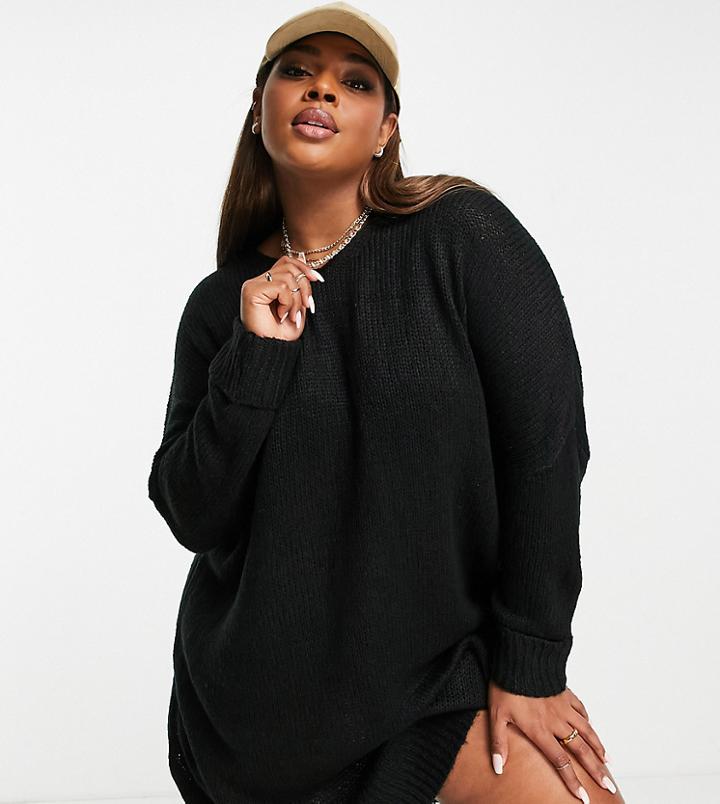 Yours Knit Dress In Black