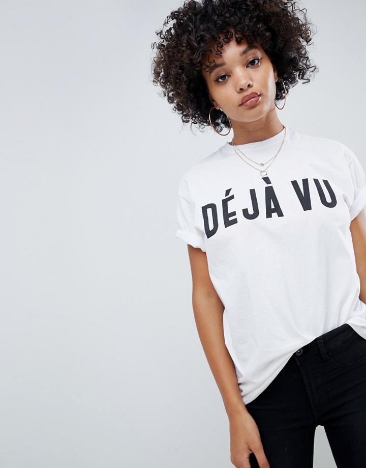 Ax Paris Deja Vu Short Sleeve T-shirt - White