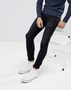 Celio Black Skinny Fit Jeans - Black