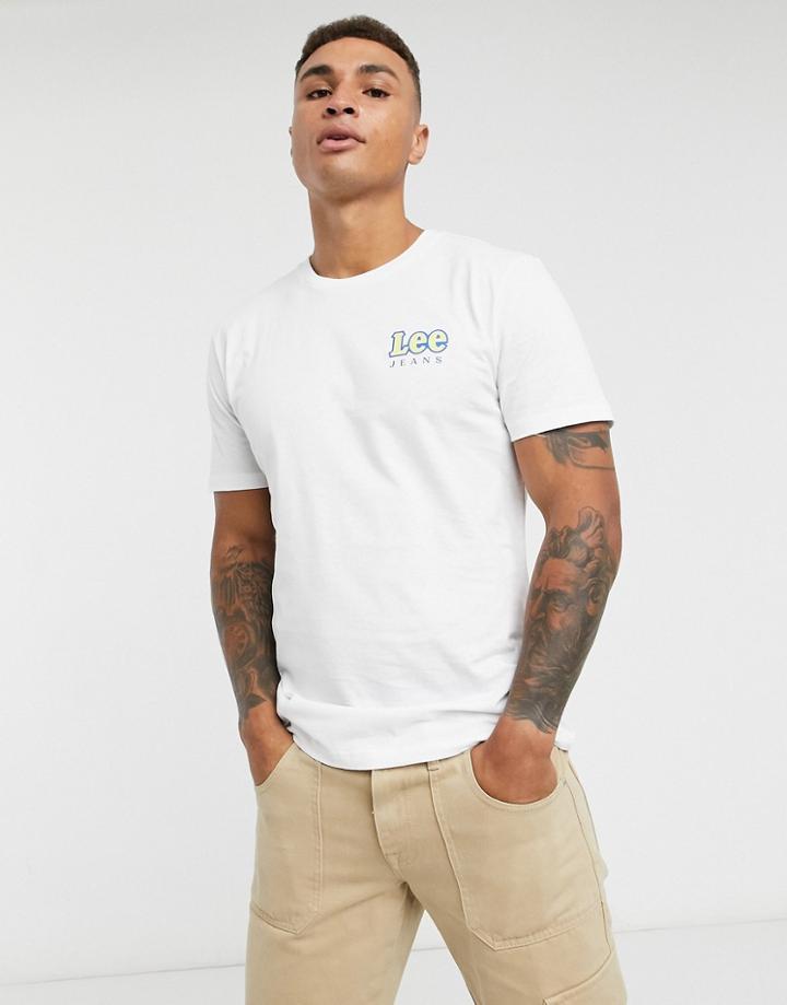Lee Chest Logo T-shirt-white