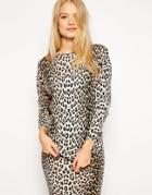 Asos Co-ord Sweater In Leopard Print - Multi