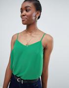 New Look Strappy Cami Top - Green
