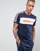 Adidas Originals London Pack Block T-shirt In Blue Bk7788 - Blue