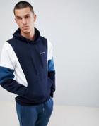 Nicce Union Paneled Hoodie In Navy - Navy