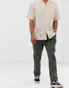 Brooklyn Supply Co Slim Fit Cargo Pants In Khaki - Green