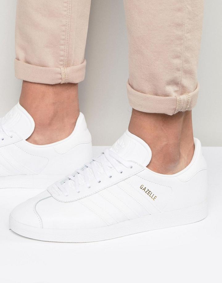 Adidas Originals Gazelle Sneakers In White Bb5498 - White
